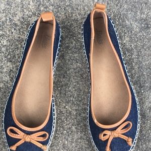 Bass Denim Tweedy Espadrilles 6M